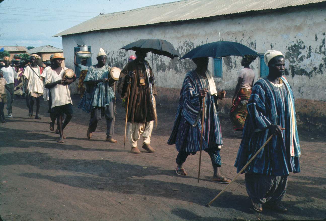 drummers in procession